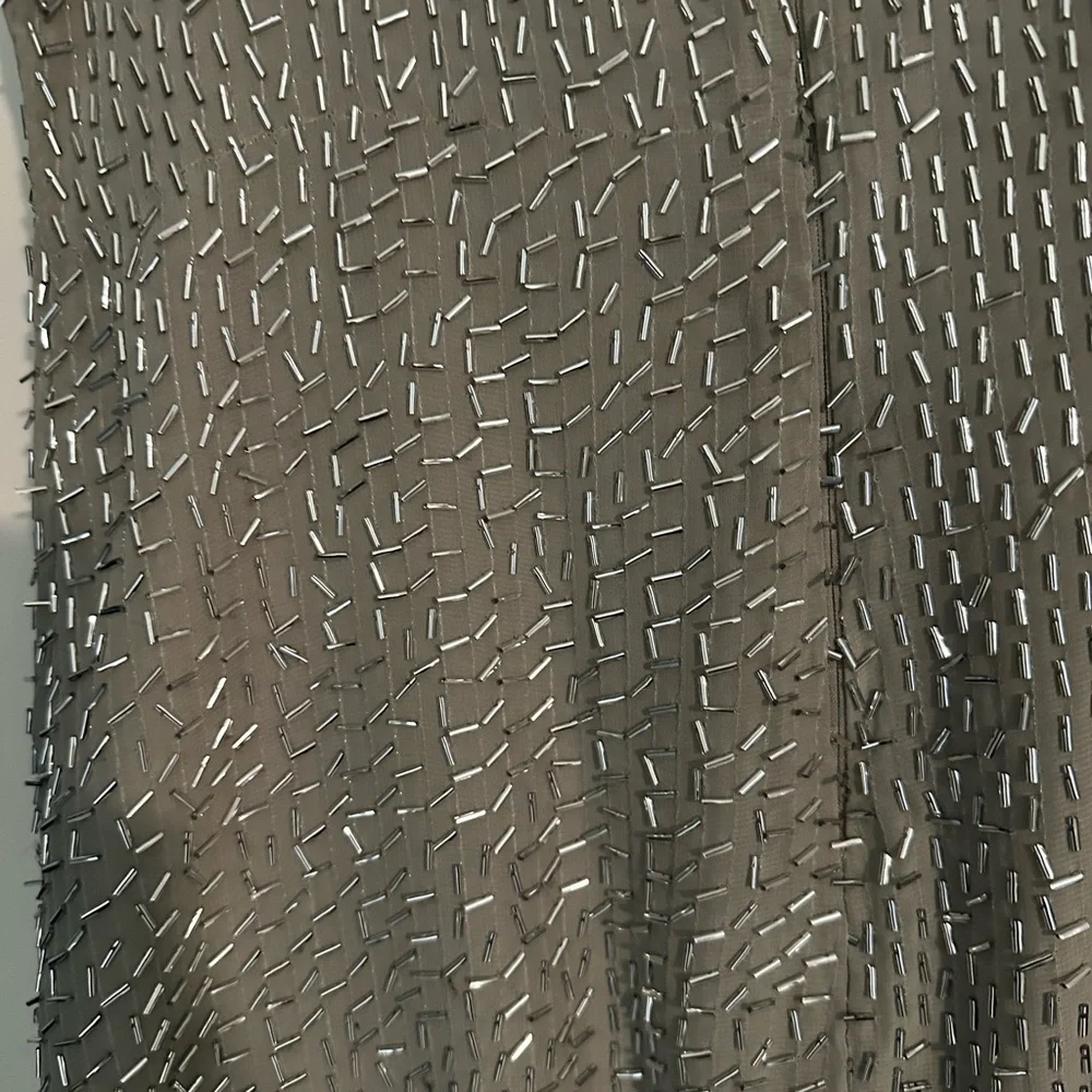 NWT Zara Silver Sequin Dress - Picture 4 of 4